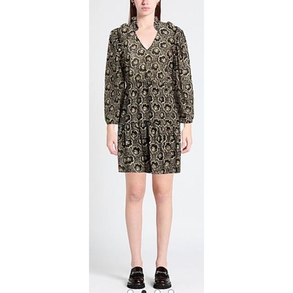 BA&SH Gracie Short Ruffle Floral Print Dress NWT Size 2 - Picture 1 of 12